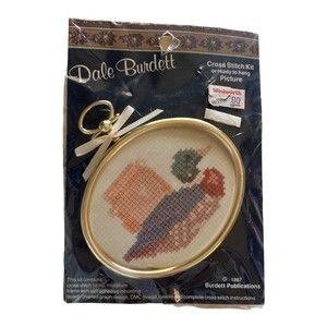 Vintage 1987 Dale Burdett Cross Stitch Kit Make Mine Country Duck CM 841 *New